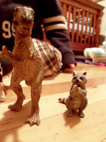 T-Rex and Raccoon