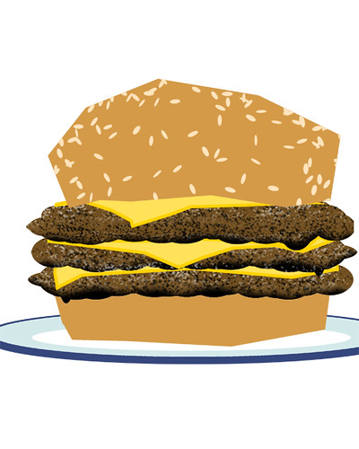 burger - speed drawing