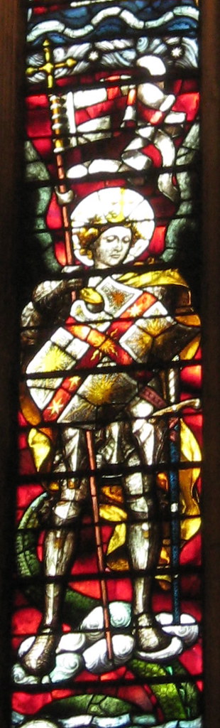 Stained Glass Window - St Michael (Detail 1)