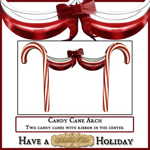 Shabby Chic Candy Cane Ribbon Arch by Shabby Chics