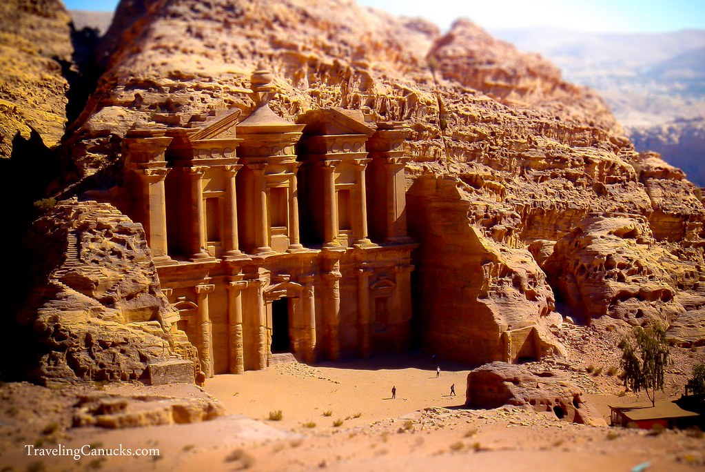 Petra Monastery Jordan Miniature