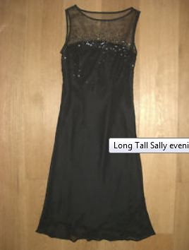 LTS black sequin dress