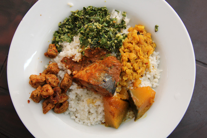 Sri Lankan Fish Curry and Rice