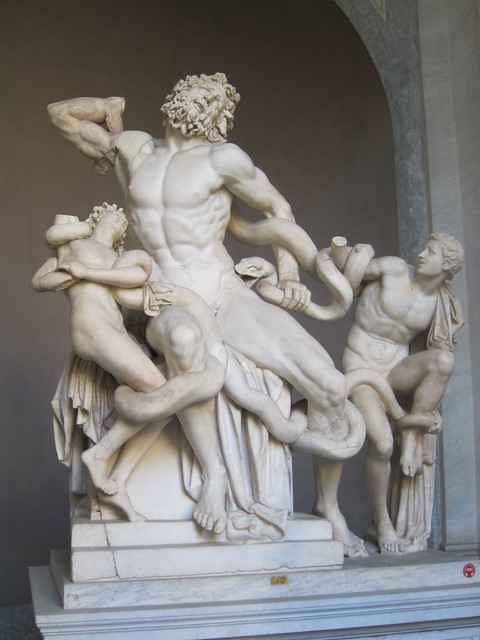 Laocoön and His Sons (Laocoön group)- collection of Vatican Museum