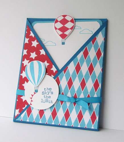 Up and Away Crisscross Card by Andrea G71