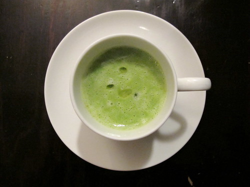 Pea and asparagus soup