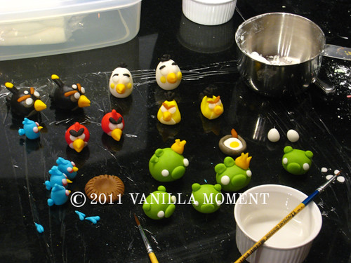 Angry birds sugar models: the assembly