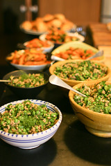 Mograbiah couscous with broad beans, peas, mint & lemon
