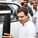 Rahul Gandhi in Varanasi with the supporters