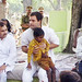 Rahul Gandhi in village chaupal, Sant Ravidas Nagar (26)