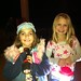 Analise and Ainsley showing off their flashlights.