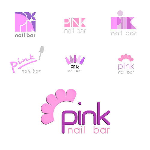 Pink Nail Bar _ Logo Options (SteMurray) Tags: pink dublin bar logo