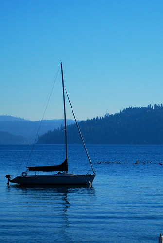 Sailboat on Lake Cd'A by Sandee4242