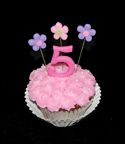 personal 5th birthday jumbo cupcake