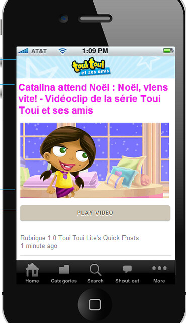 App iPhone et Android Toui Toui Lite 1.0 - Videoclip de Noel pour enfants. Noel viens vite!