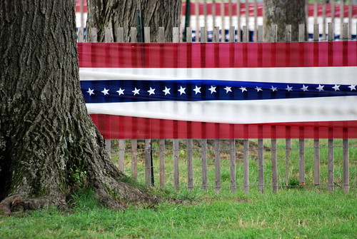 Flag Picket Fence