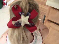 IC 27: Patriotic hair bow