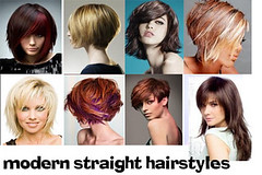 modern straight hairstyles for women