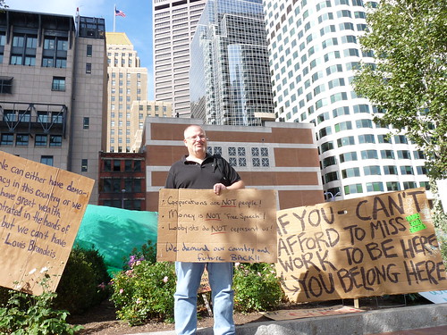 This Occupy Boston participant is a Registered Republican.