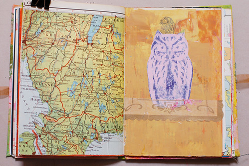 Journal of Scraps I: wise owl (pink)