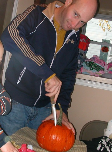 Oct 29 2011 Lee pumpkin carving