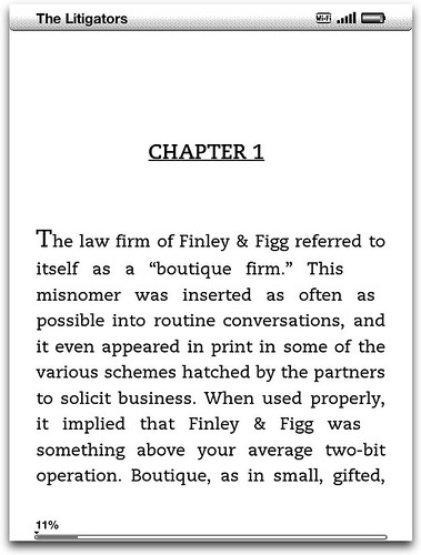 Kindle first page