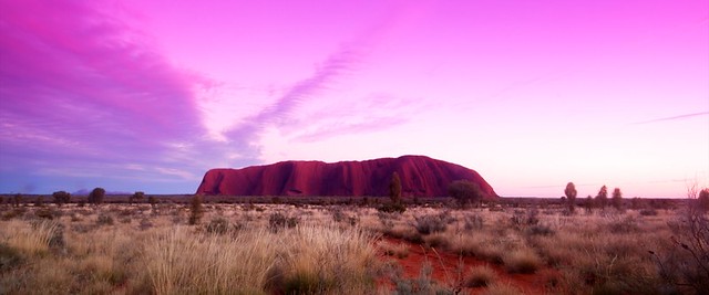 Sun rising over Uluru aka Ayers Rock
