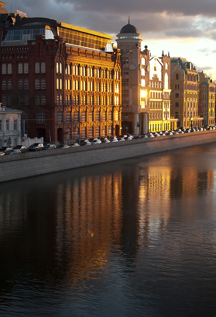 : Moscow river embankment.