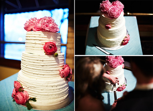 Speaking of pink peonies I wanted to share Erin's gorgeous wedding cake and