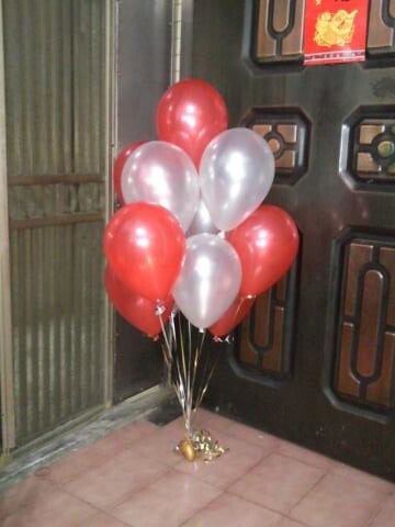 空飄氣球，珍珠白，珍珠紅，共10顆 by dod_balloon