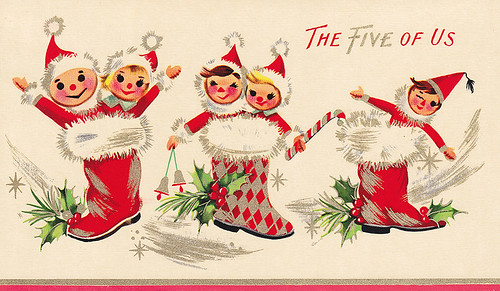 Vintage Greeting Card - Christmas by jerkingchicken