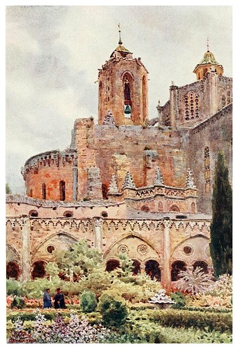 009-Tarragona los claustros-Cathedral cities of Spain 1909- William Wiehe Collins