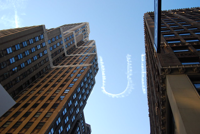 Letters in the sky, nyc