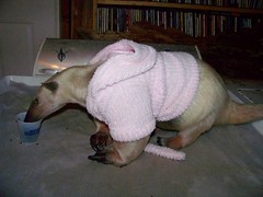 Pua in her new robe