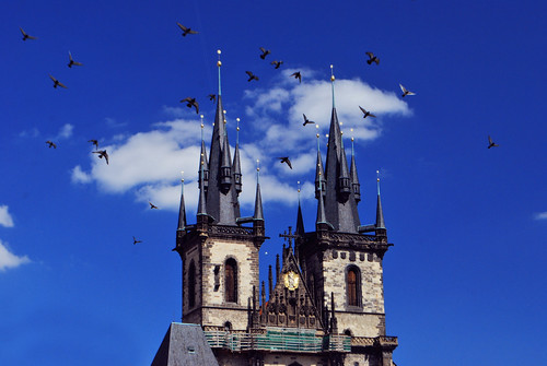 The Two Spires Of The Church Of Our Lady Before Tyn by Jeka World Photography