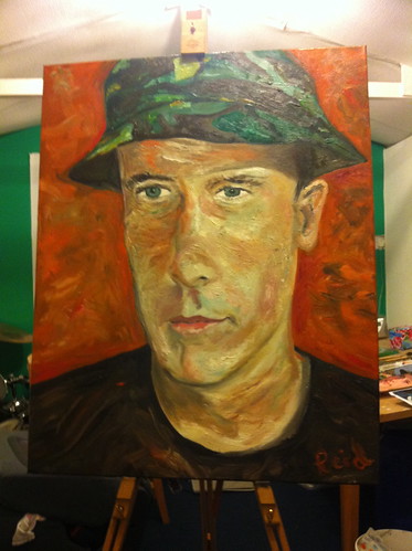 Oil on canvas - Kevin by reid1930