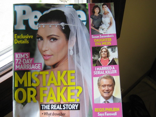 People magazine with Kim Kardashian