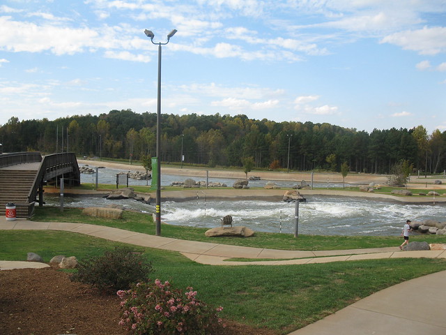 First view of the whitewater channel, photo by A. Jefferson