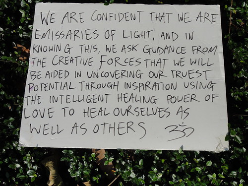 A sign from the Occupy Orlando rally.