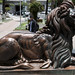 Statua di un leone nella Plaza 25 de Mayo (Sucre)