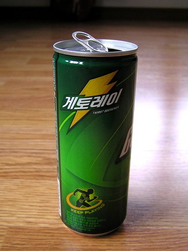 Gatorade can korea packaging. 