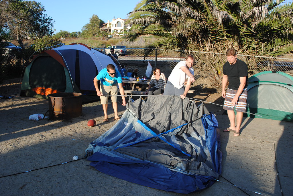 tent setup