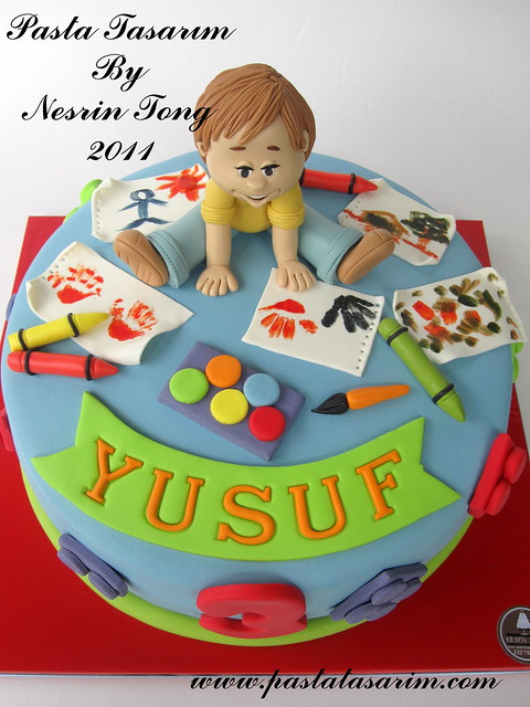 yusuf 3th birthday cake 