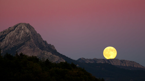 Moonrise over Mt. Ventoux