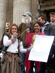 occupylsx: working groups explained at occupy london protest