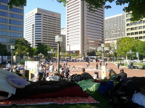 Shaded view of Occupy Baltimore