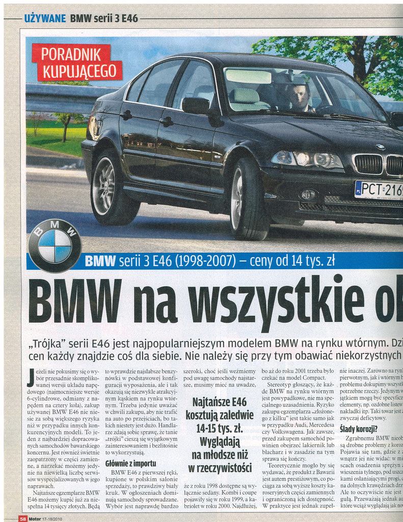 BMWklub.pl • Zobacz temat Skany artykułów o BMW