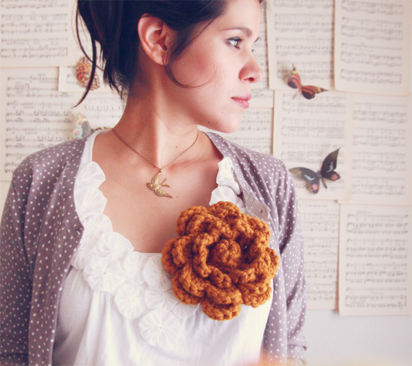 Inspire Lovely flower crochet