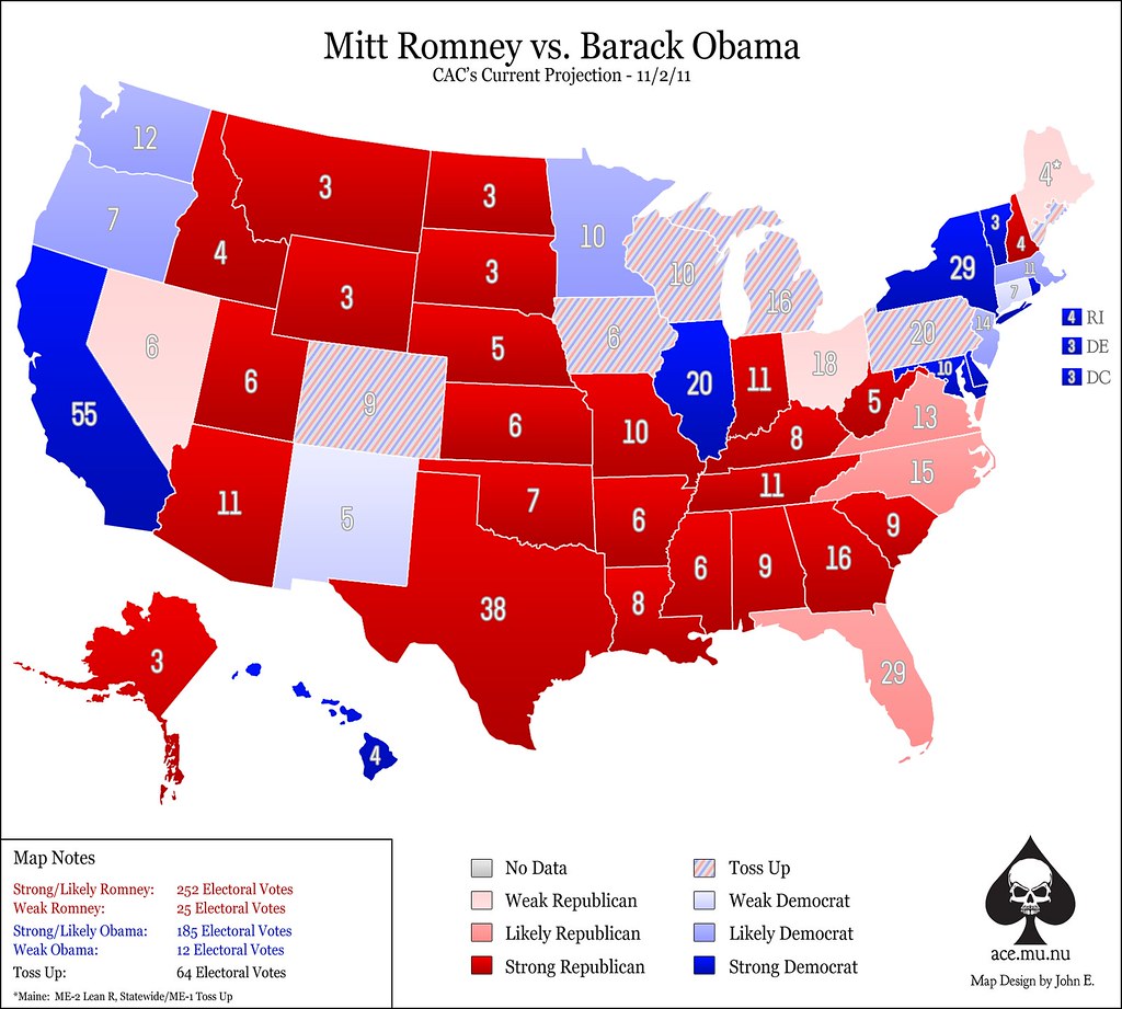 Mitt Romney Vs. Barack Obama - 11/2/11