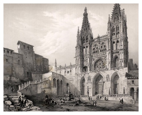 012-Catedral de Burgos.-España artística y monumental..Tomo II- 1842-1850-Genaro Perez de Villa-Amil
